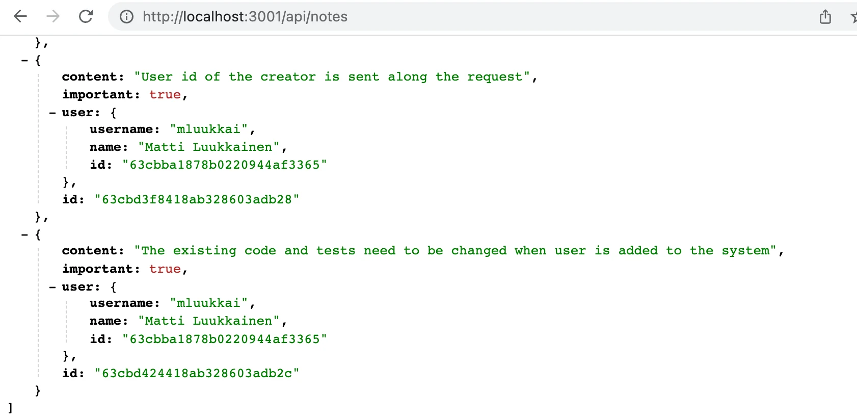 ملاحظات JSON أصبحت تحتوي معلومات المستخدم أيضاً